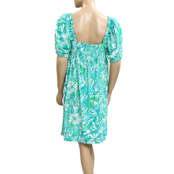 Lilly Pulitzer Delaney Short Sleeve Mini Dress Cumulus Printed M NEW 282421 - Picture 5 of 6